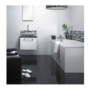 PISO 60X60 #BA608 NEGRO ESMAL.PULIDO - Imagen 2