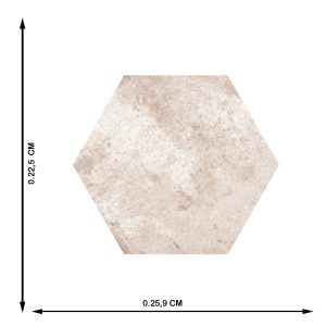 MIJARES ROTERDAM HEX TAUPE 22.5X25,9 - Imagen 3
