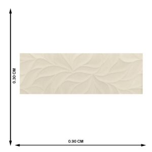 AZULEJO 30X90 LEAVES AVENUE BEIGE - Imagen 3