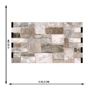 AZULEJO 32X55.5 #HD32701 ROCK VULCAN - Imagen 2